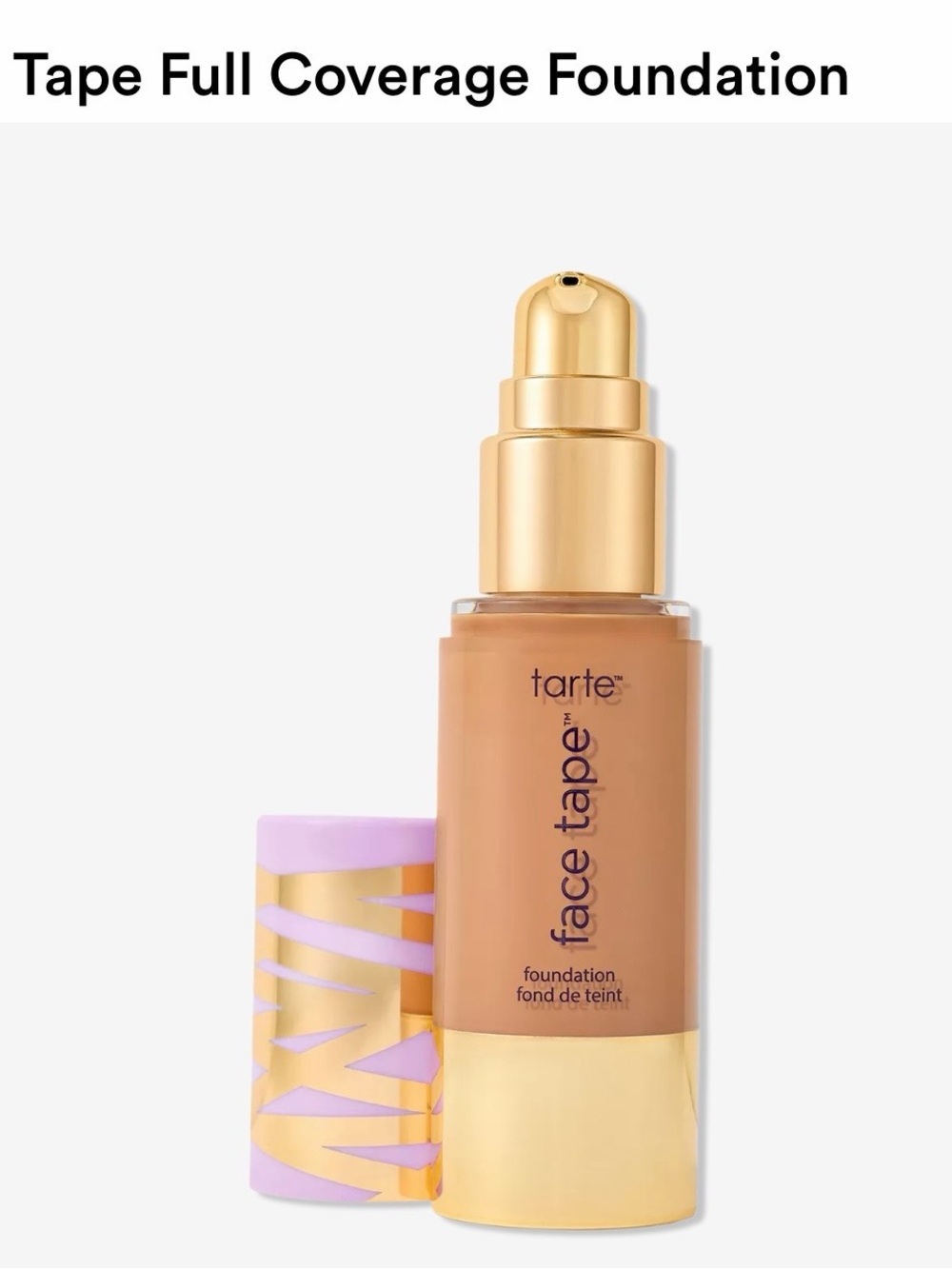 Tarte Face Tape Full Coverage Foundation  37N NEW